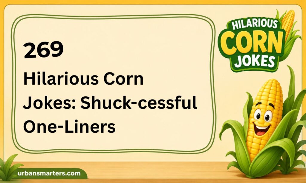 269 Hilarious Corn Jokes Shuck-cessful One-Liners