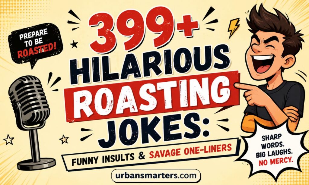 399+ Hilarious Roasting Jokes Funny Insults & Savage One-Liners 