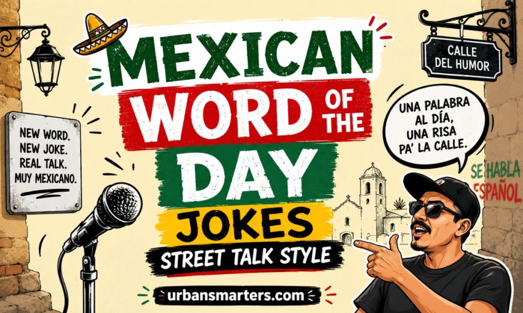Mexican word of the day jokes street talk style