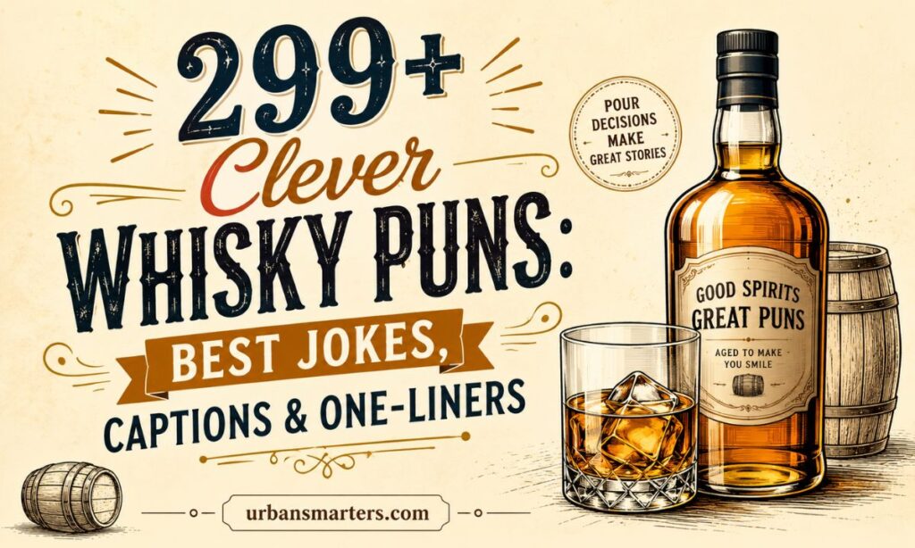 299+ Clever Whisky Puns