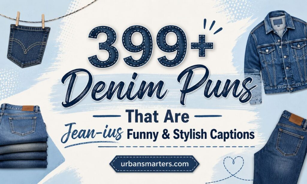 399+ Denim Puns That Are Jean-ius Funny & Stylish Captions