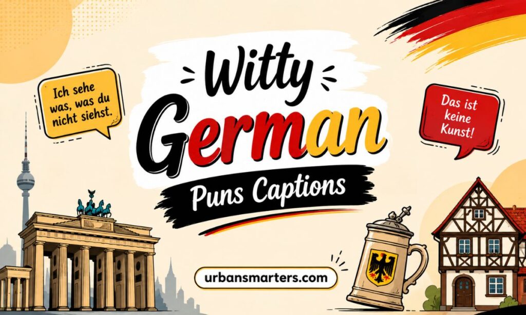 Witty German Puns Captions